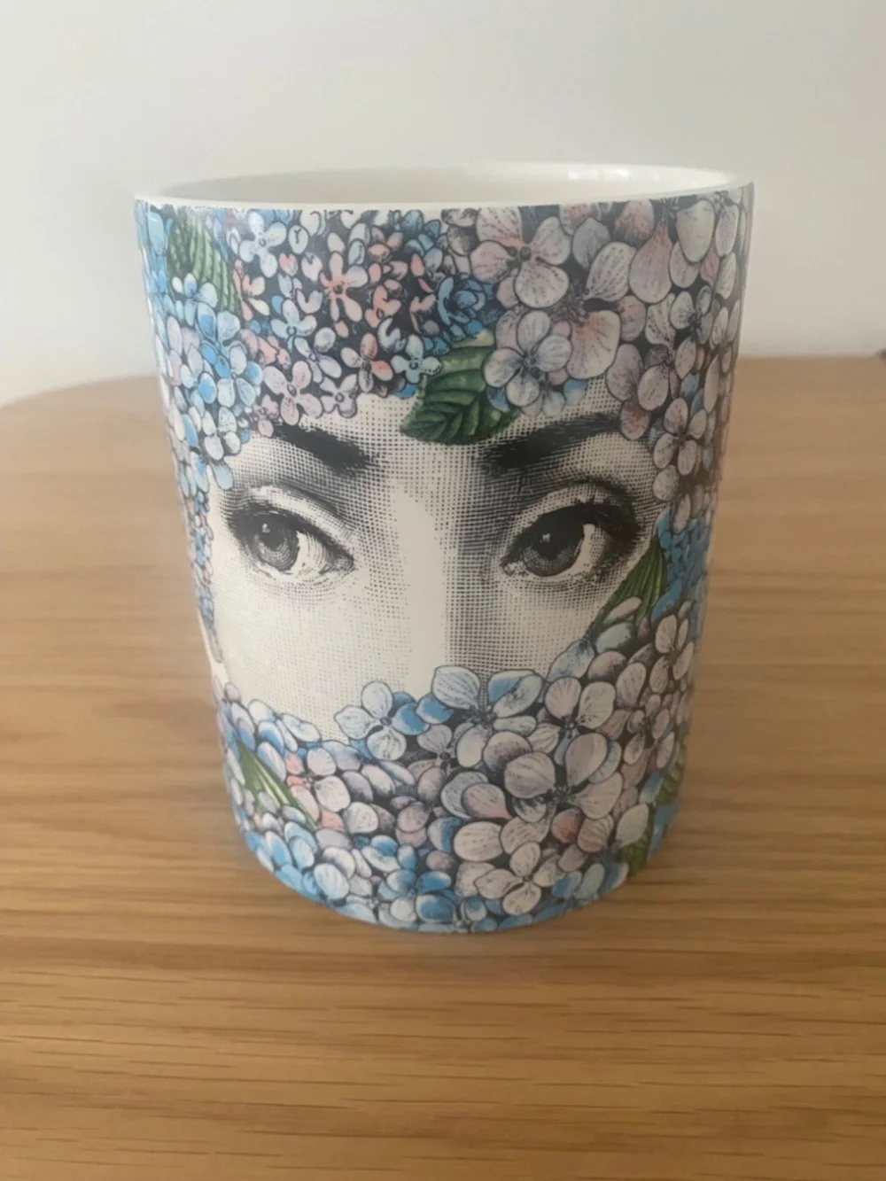 Fornasetti candle ( candle used) approx 6 x 4.5 inches